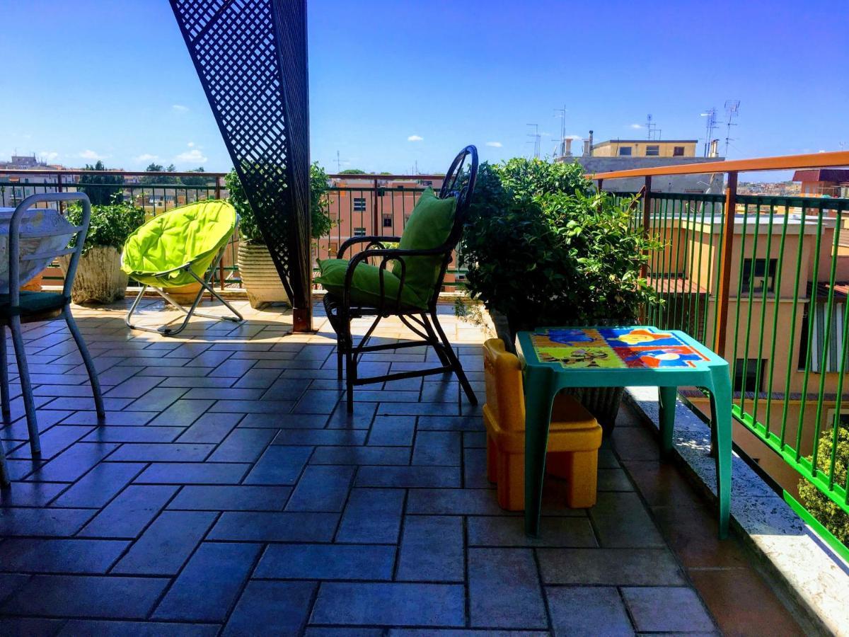 Panoramic And Bright Penthouse Is Waiting For You Leilighet Roma Eksteriør bilde